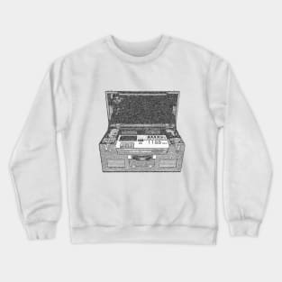 Vintage portable cassette recorder Crewneck Sweatshirt